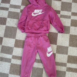 Nike Kids Magenta Sweatpants & Hoodie Set